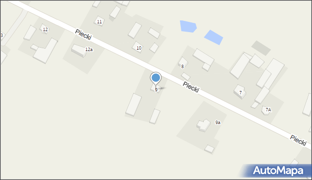 Piecki, Piecki, 9, mapa Piecki