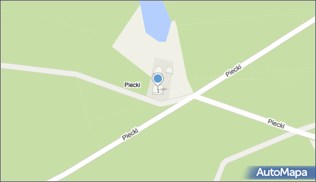 Piecki, Piecki, 1, mapa Piecki
