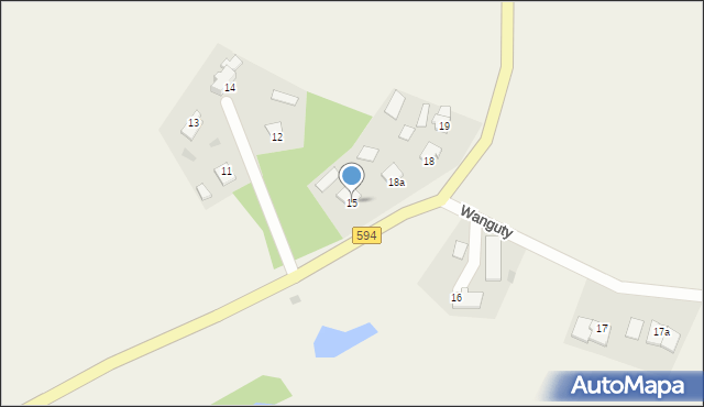 Pieckowo, Pieckowo, 15, mapa Pieckowo