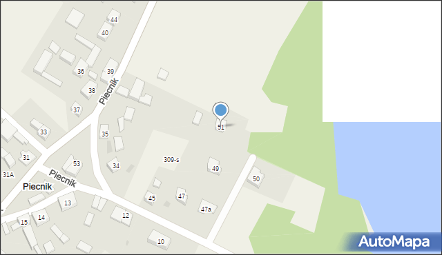 Piecnik, Piecnik, 51, mapa Piecnik
