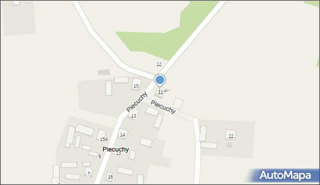 Piecuchy, Piecuchy, 11, mapa Piecuchy