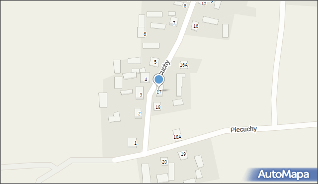 Piecuchy, Piecuchy, 17, mapa Piecuchy