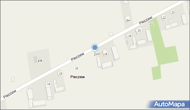 Pieczew, Pieczew, 17, mapa Pieczew