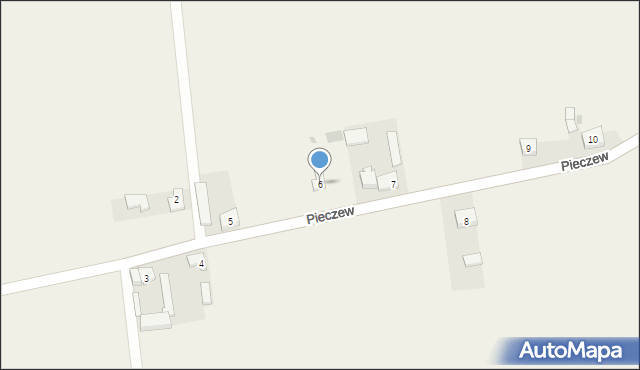 Pieczew, Pieczew, 6, mapa Pieczew