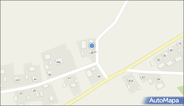 Pieczonogi, Pieczonogi, 49, mapa Pieczonogi