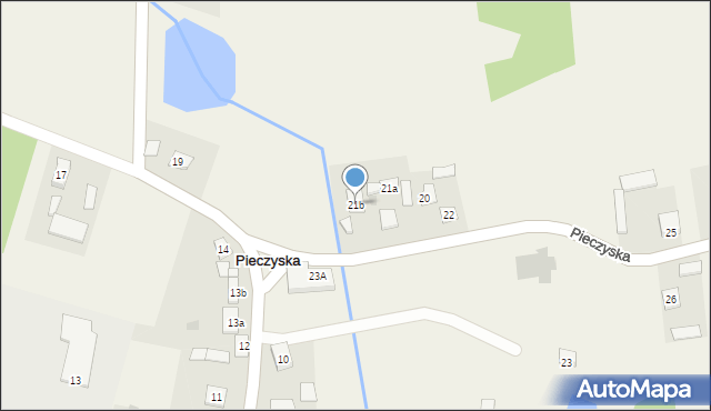 Pieczyska, Pieczyska, 21b, mapa Pieczyska