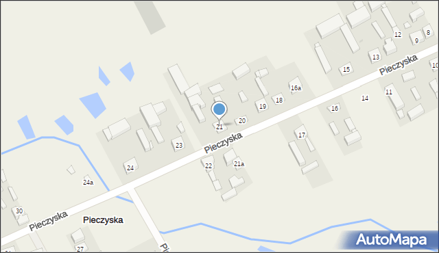 Pieczyska, Pieczyska, 21, mapa Pieczyska