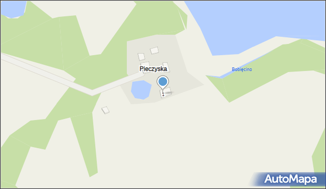 Pieczyska, Pieczyska, 1, mapa Pieczyska