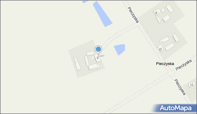 Pieczyska, Pieczyska, 9a, mapa Pieczyska