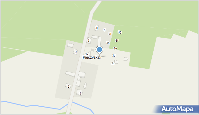 Pieczyska, Pieczyska, 3b, mapa Pieczyska