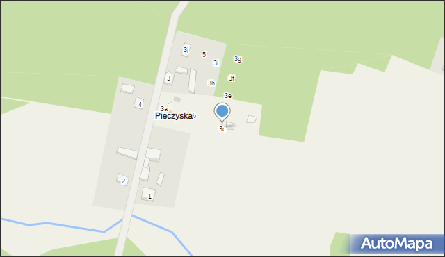 Pieczyska, Pieczyska, 3c, mapa Pieczyska