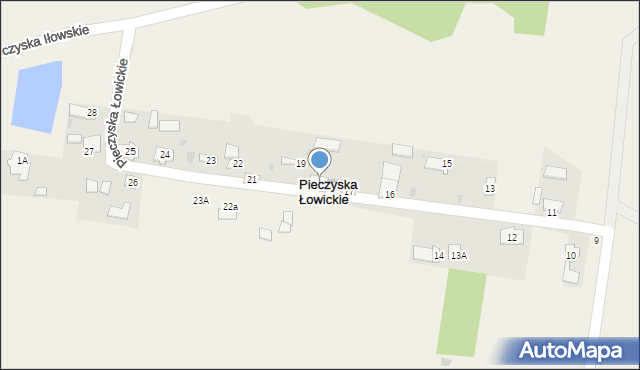Pieczyska Łowickie, Pieczyska Łowickie, 18, mapa Pieczyska Łowickie