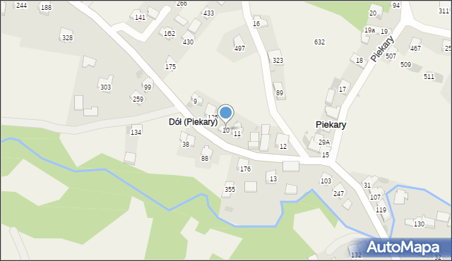 Piekary, Piekary, 10, mapa Piekary