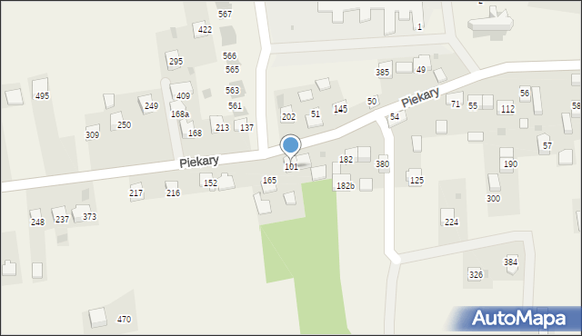 Piekary, Piekary, 101, mapa Piekary