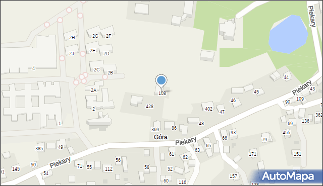 Piekary, Piekary, 108, mapa Piekary