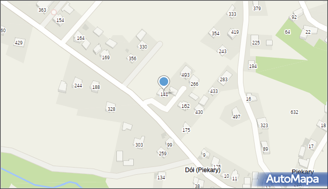 Piekary, Piekary, 141, mapa Piekary