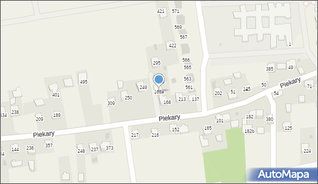 Piekary, Piekary, 168a, mapa Piekary