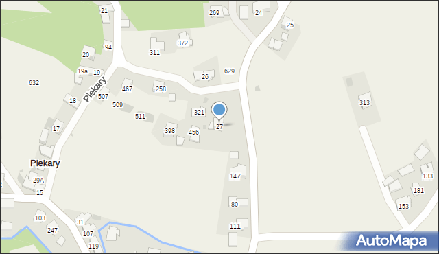 Piekary, Piekary, 27, mapa Piekary