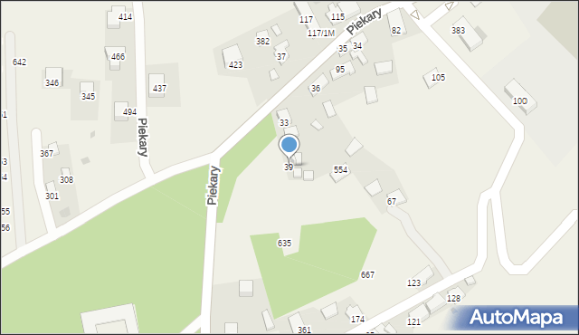 Piekary, Piekary, 39, mapa Piekary