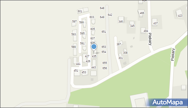 Piekary, Piekary, 436, mapa Piekary