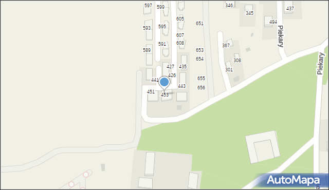 Piekary, Piekary, 453, mapa Piekary