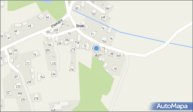 Piekary, Piekary, 481, mapa Piekary