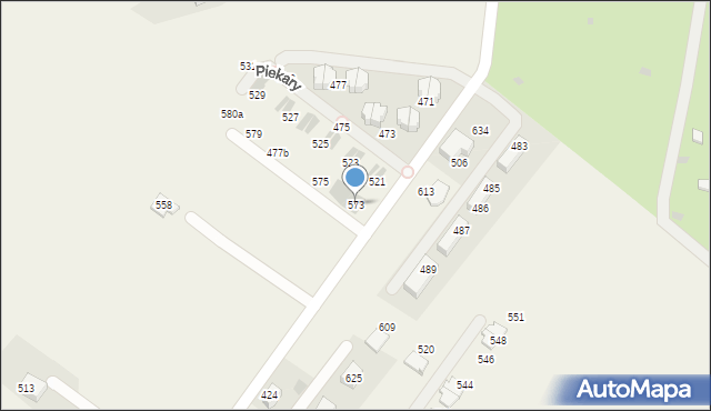 Piekary, Piekary, 573, mapa Piekary
