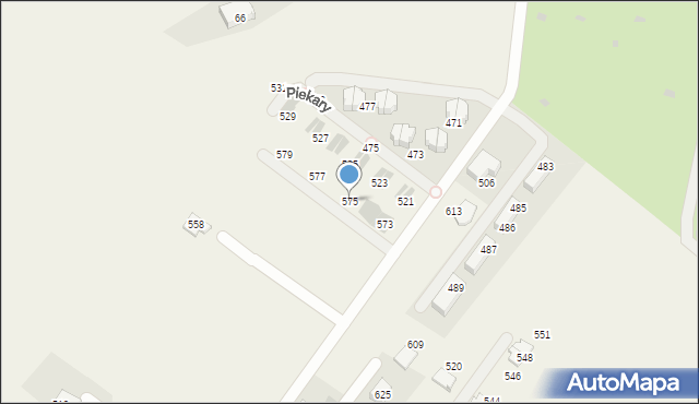 Piekary, Piekary, 575, mapa Piekary