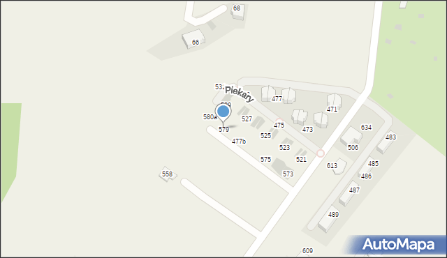Piekary, Piekary, 579, mapa Piekary