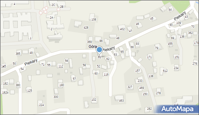 Piekary, Piekary, 61, mapa Piekary