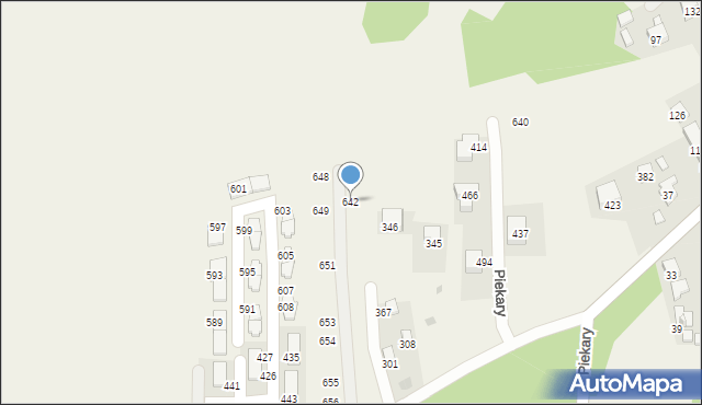 Piekary, Piekary, 642, mapa Piekary
