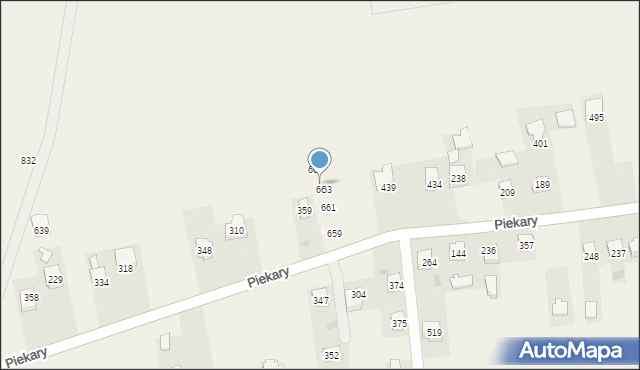 Piekary, Piekary, 664, mapa Piekary