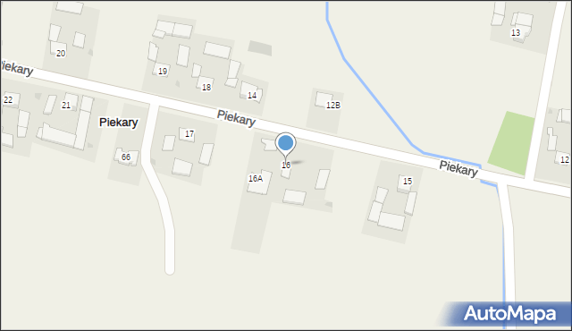 Piekary, Piekary, 16, mapa Piekary