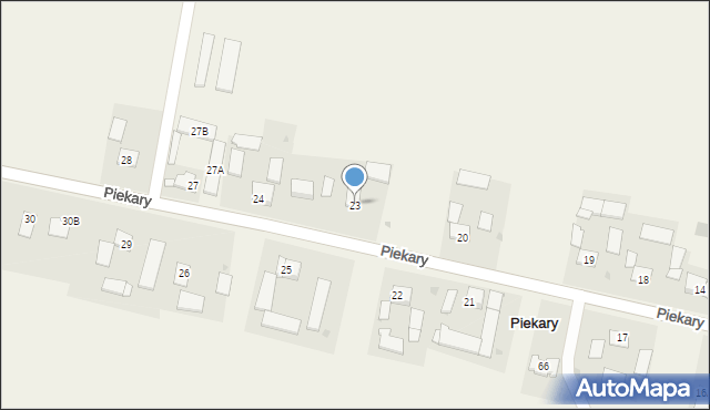 Piekary, Piekary, 23, mapa Piekary