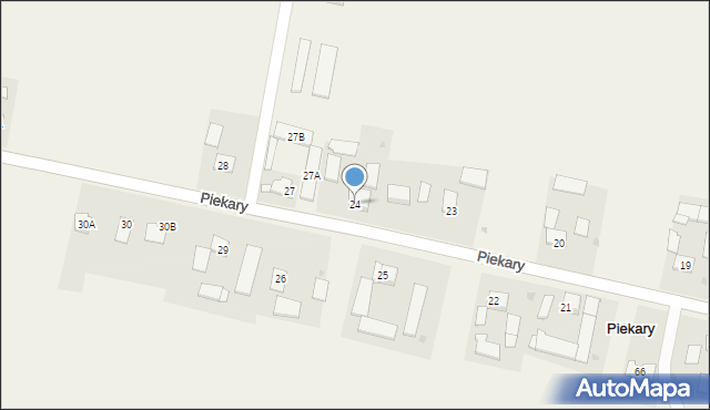 Piekary, Piekary, 24, mapa Piekary