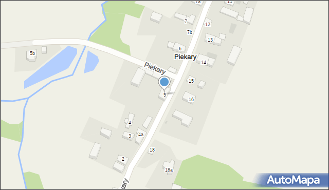 Piekary, Piekary, 5, mapa Piekary