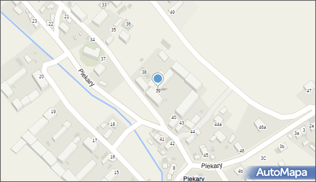 Piekary, Piekary, 39, mapa Piekary