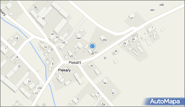 Piekary, Piekary, 46, mapa Piekary