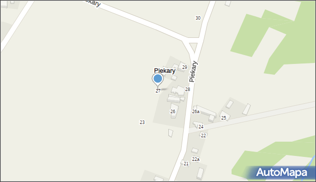 Piekary, Piekary, 27, mapa Piekary