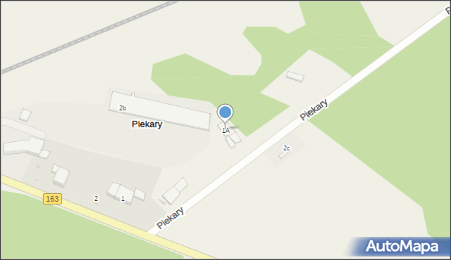 Piekary, Piekary, 1A, mapa Piekary