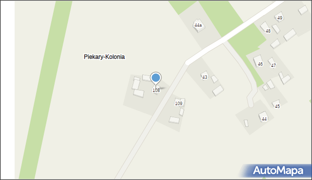 Piekary, Piekary, 108, mapa Piekary