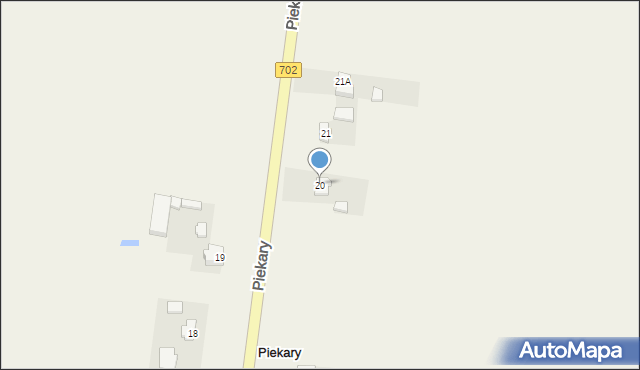 Piekary, Piekary, 20, mapa Piekary