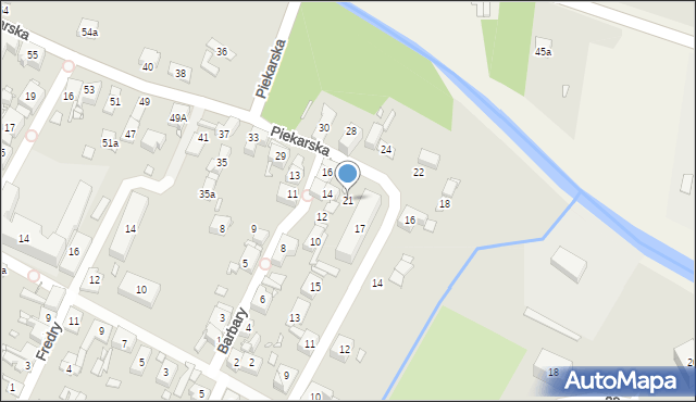 Piekary Śląskie, Piekarska, 21, mapa Piekary Śląskie