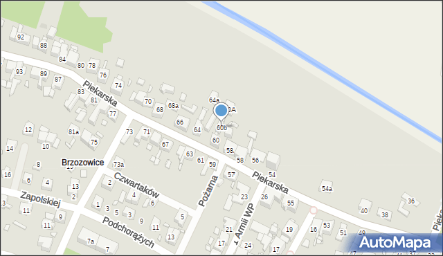 Piekary Śląskie, Piekarska, 60b, mapa Piekary Śląskie