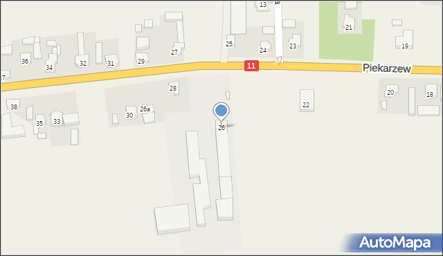 Piekarzew, Piekarzew, 26, mapa Piekarzew