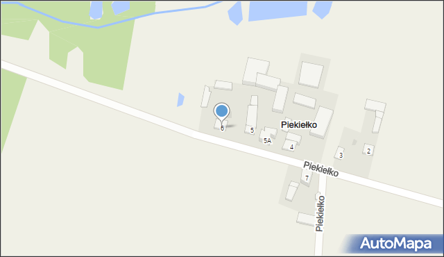 Piekiełko, Piekiełko, 6, mapa Piekiełko