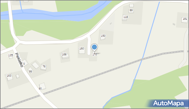 Piekiełko, Piekiełko, 170, mapa Piekiełko