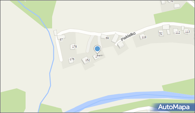 Piekiełko, Piekiełko, 177, mapa Piekiełko