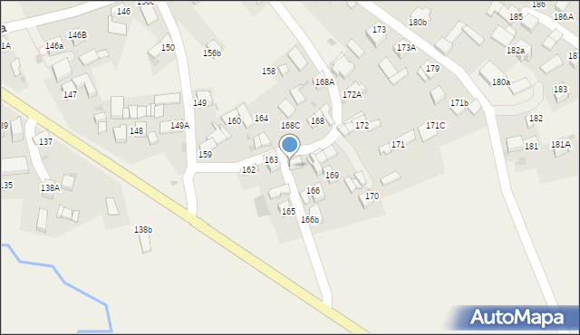 Piekielnik, Piekielnik, 166a, mapa Piekielnik