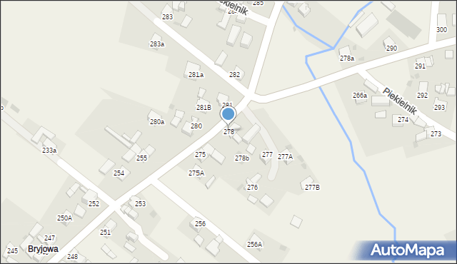 Piekielnik, Piekielnik, 278, mapa Piekielnik